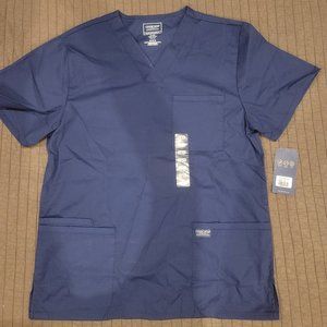 Navy Blue Cherokee Men's Scrubs top